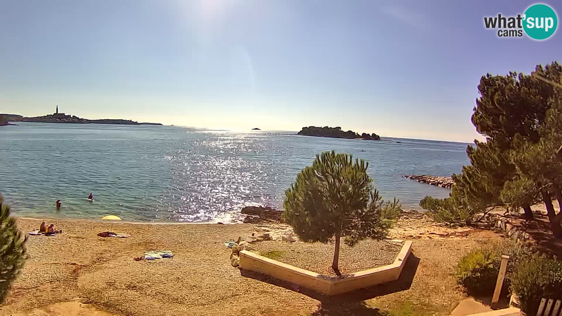 Webcam Spiaggia Borik a Rovigno – Istria