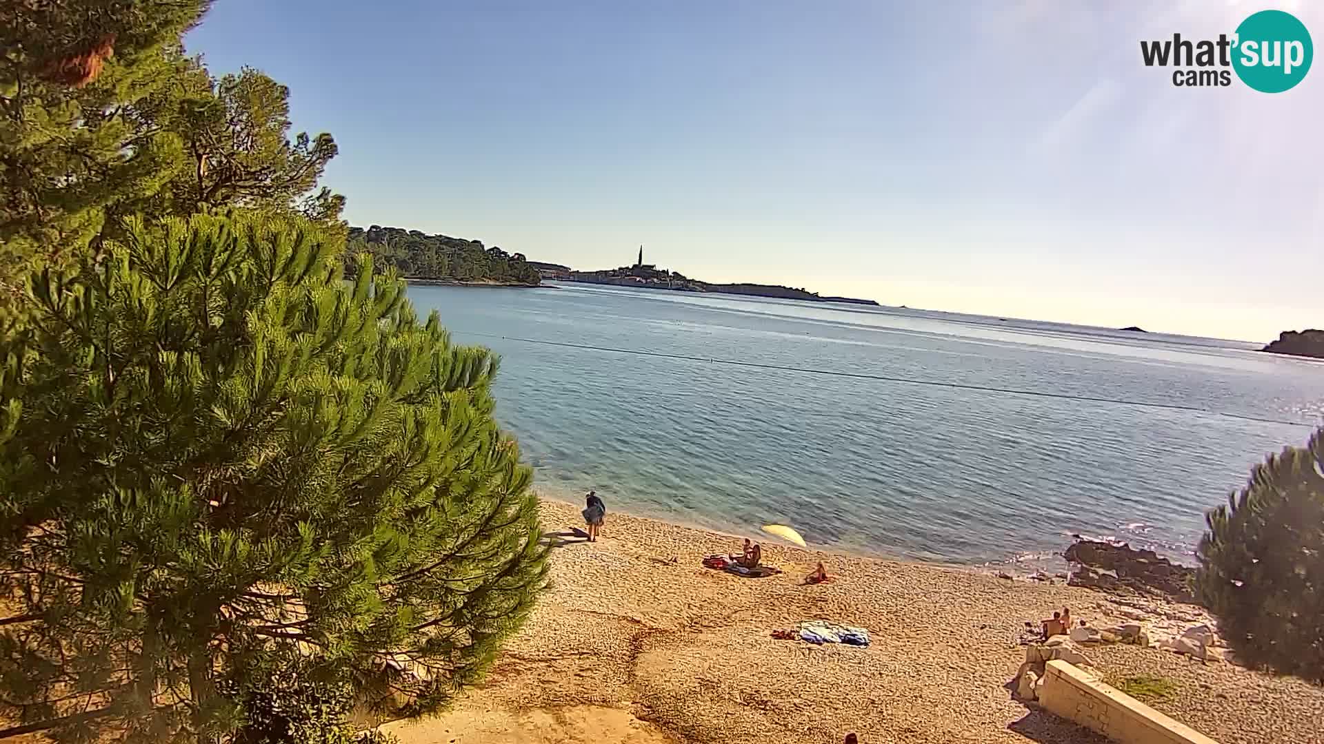 Spletna kamera plaža Borik Rovinj
