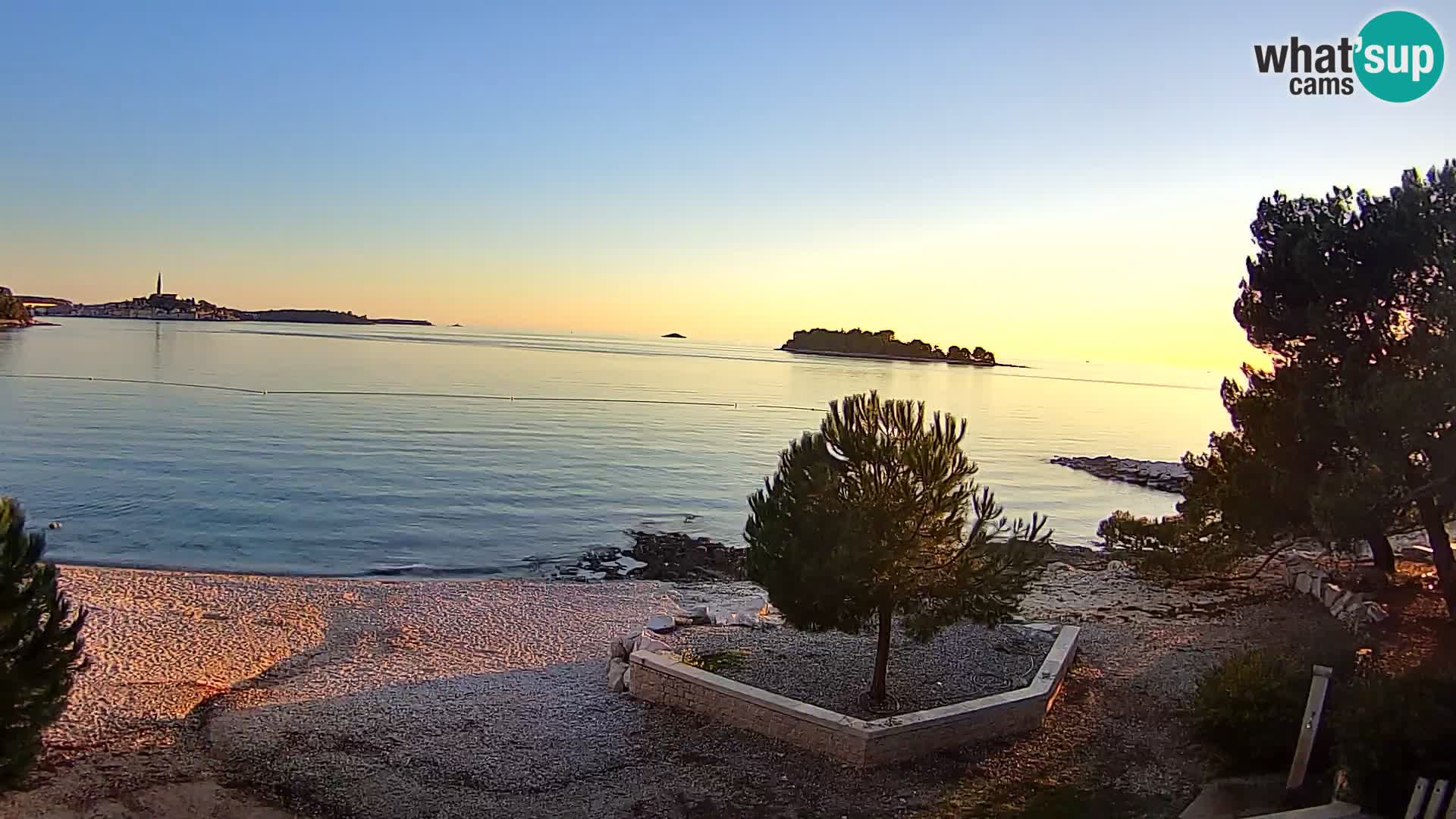 Webcam Spiaggia Borik a Rovigno – Istria