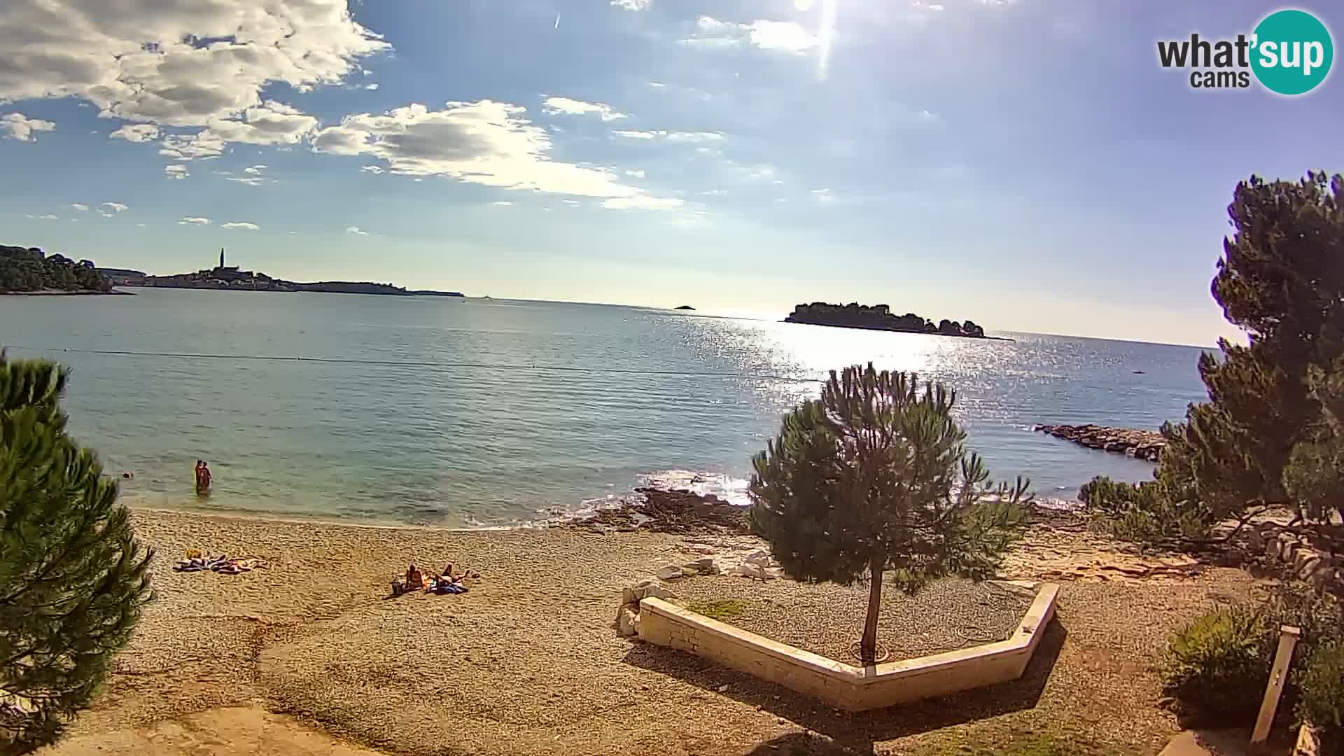 Spletna kamera plaža Borik Rovinj