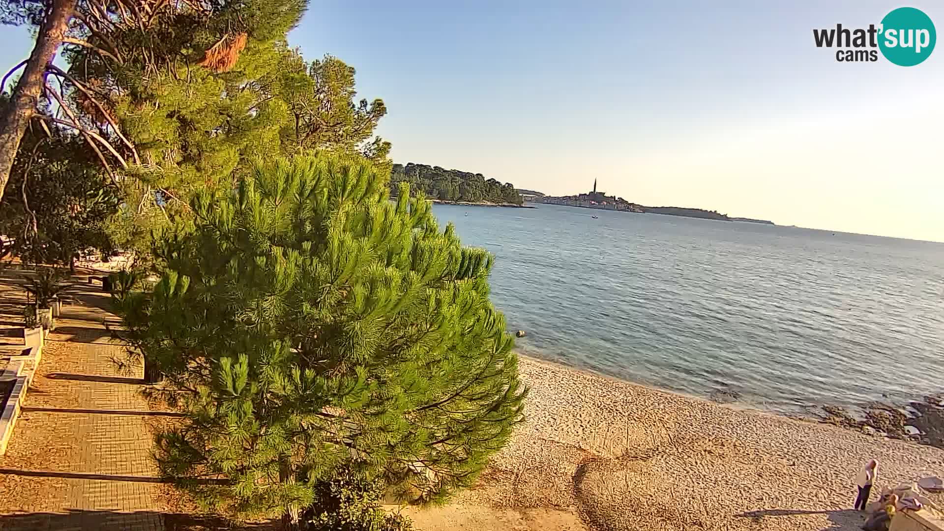 Webcam Spiaggia Borik a Rovigno – Istria