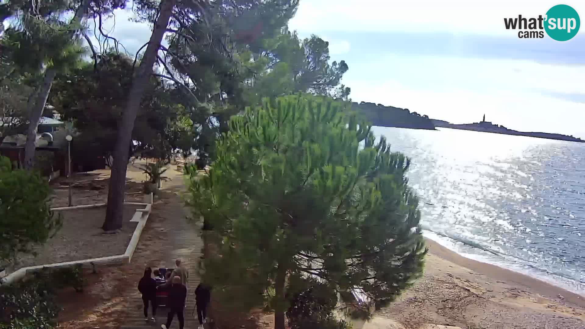 Webcam Spiaggia Borik a Rovigno – Istria