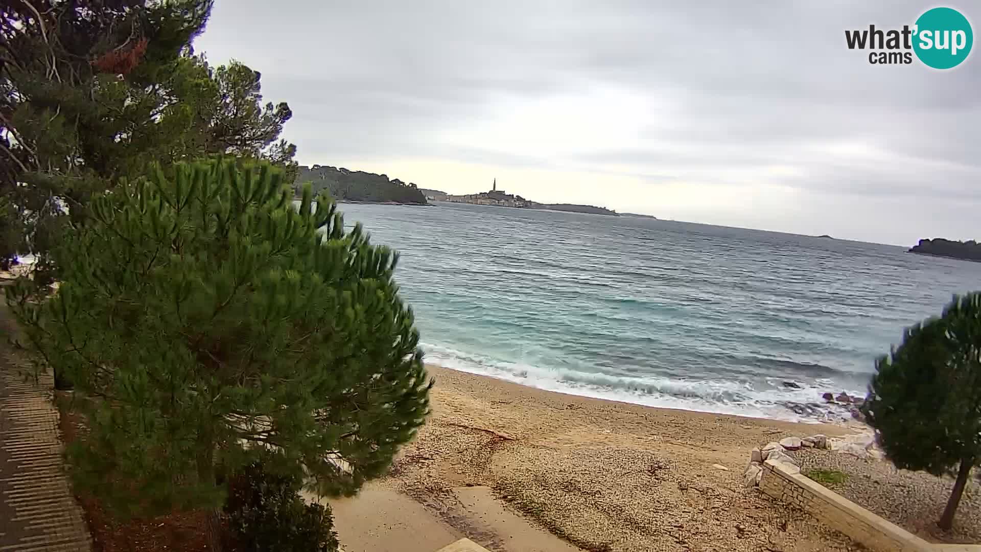 Spletna kamera plaža Borik Rovinj