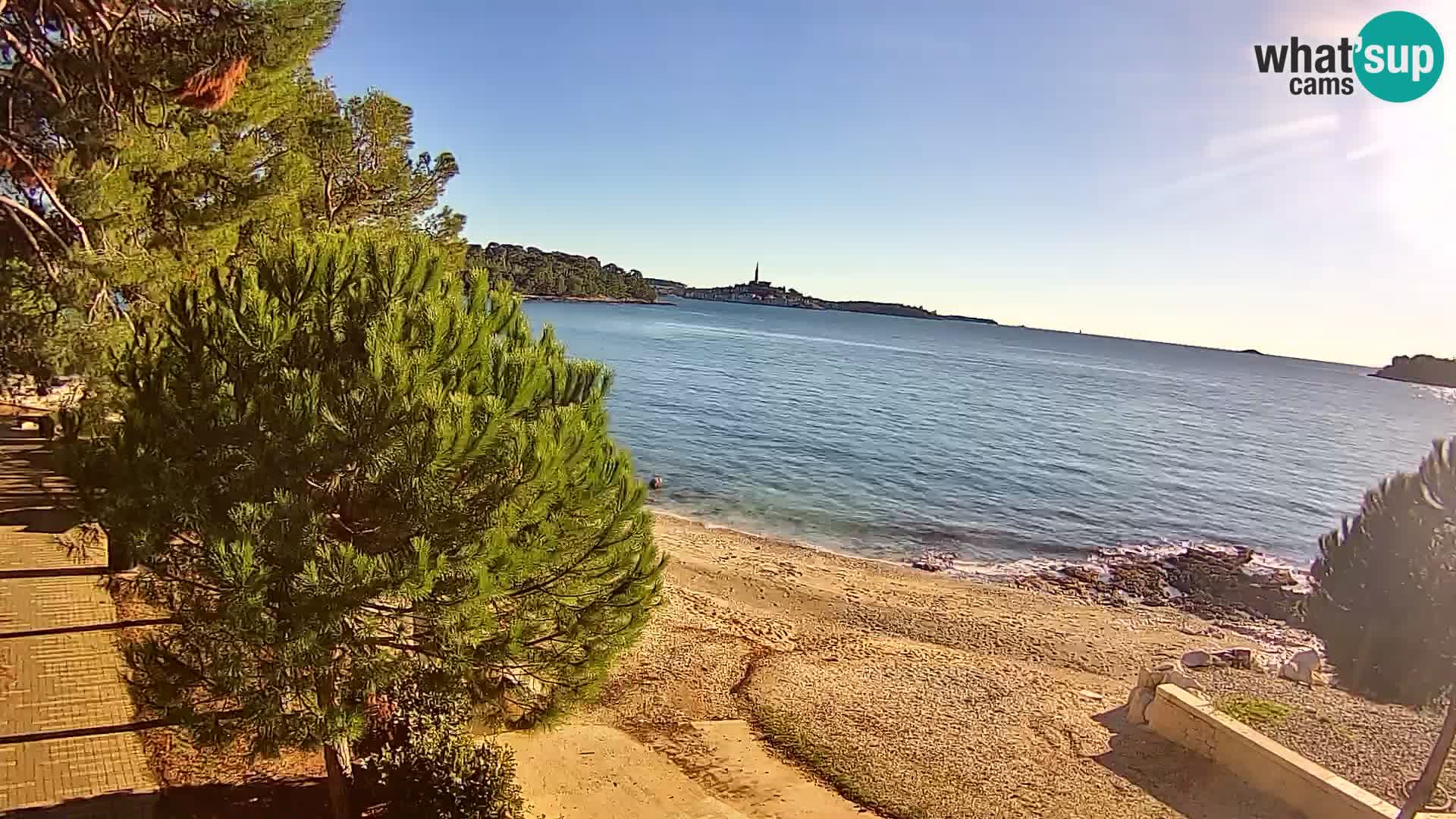 Webcam Spiaggia Borik a Rovigno – Istria