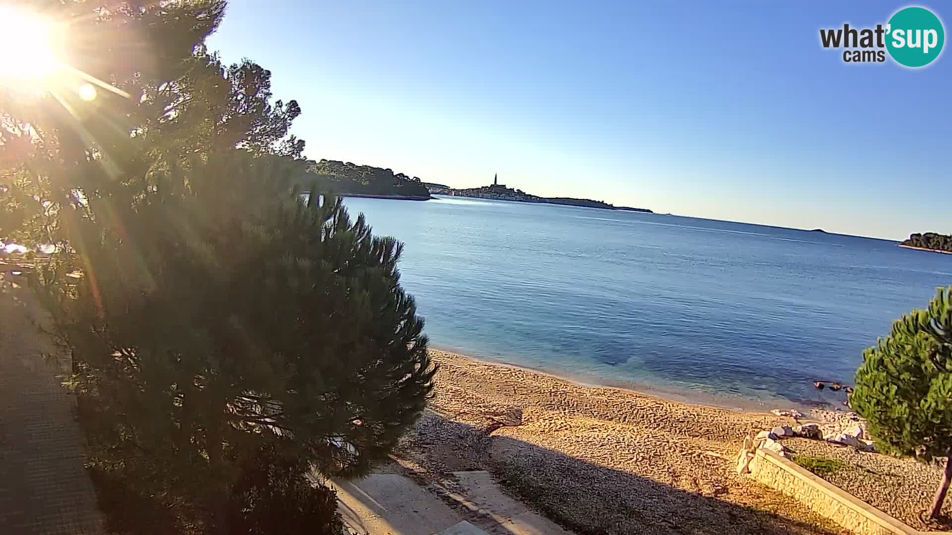 Spletna kamera plaža Borik Rovinj
