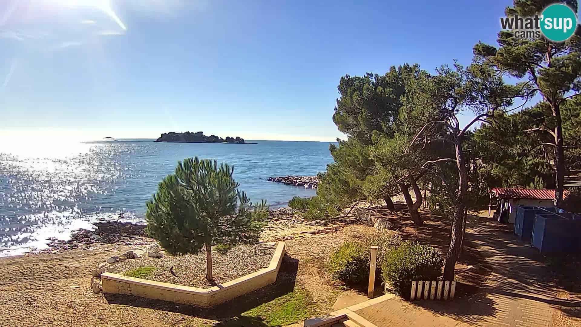 Webcam Spiaggia Borik a Rovigno – Istria