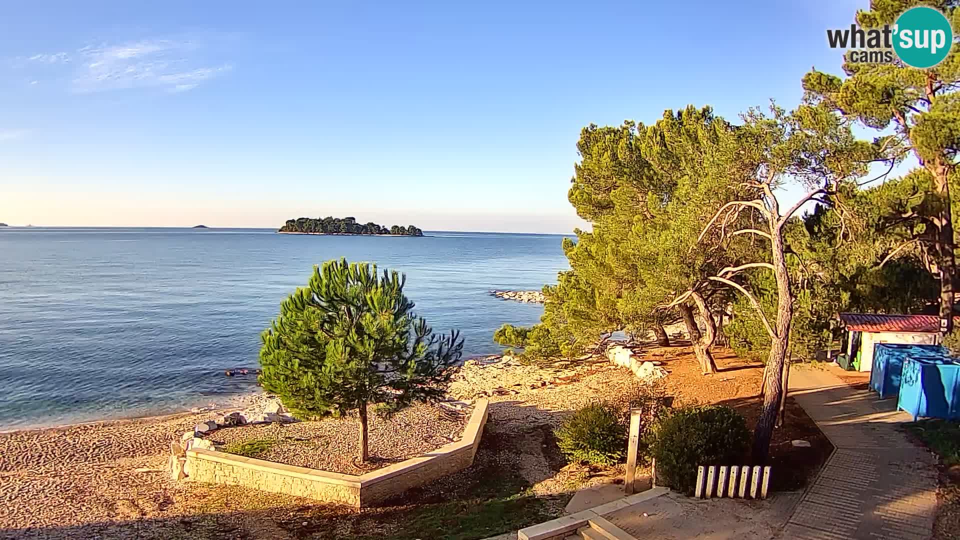 Webcam Spiaggia Borik a Rovigno – Istria