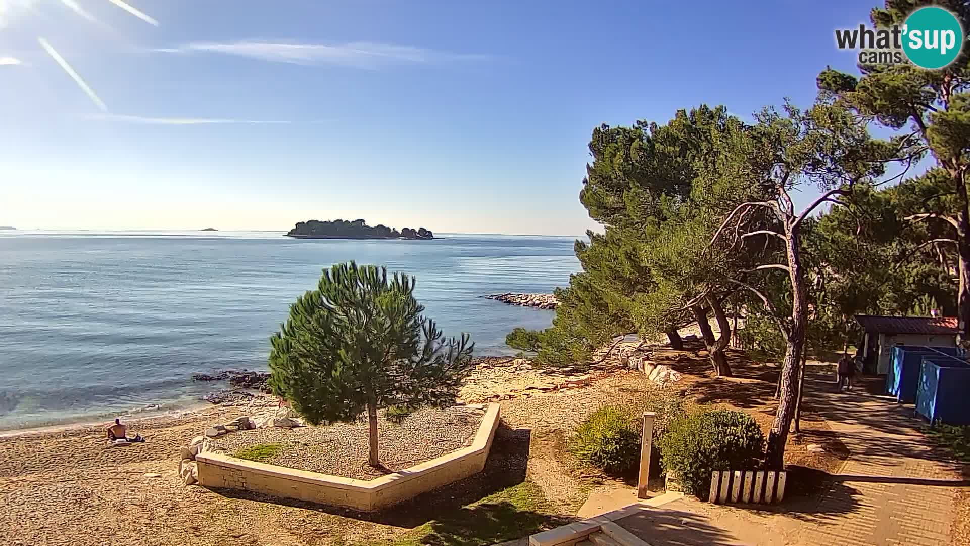 Spletna kamera plaža Borik Rovinj