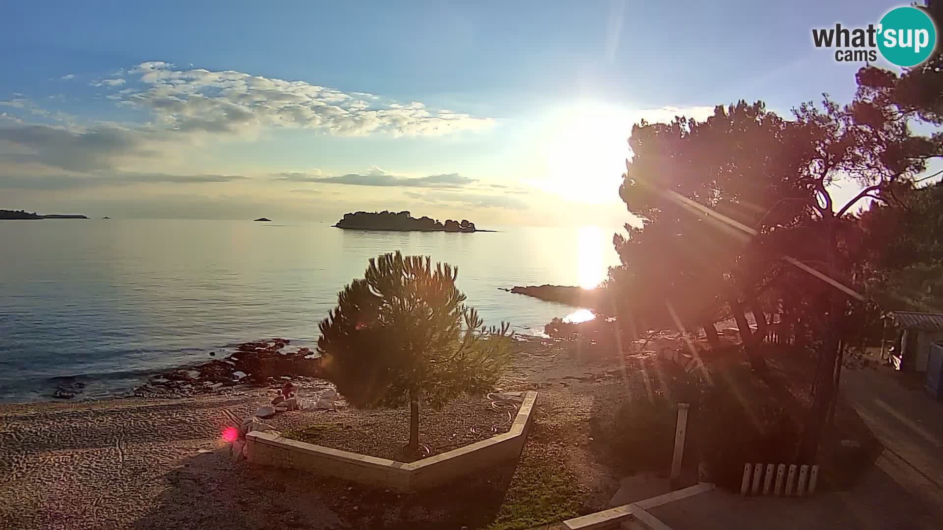 Spletna kamera plaža Borik Rovinj