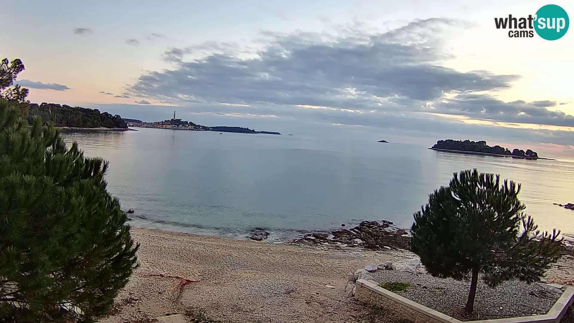 Webcam Spiaggia Borik a Rovigno – Istria