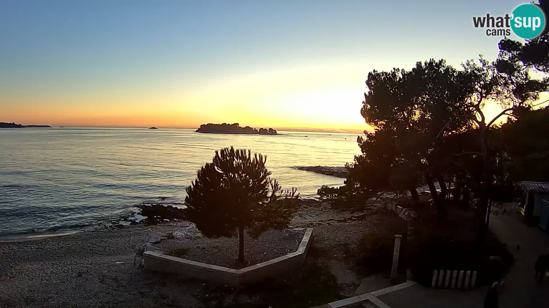 Webcam Spiaggia Borik a Rovigno – Istria