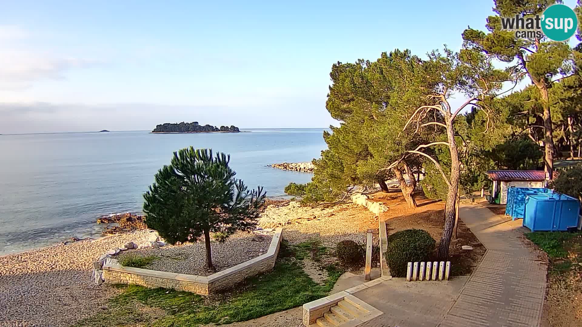 Webcam Spiaggia Borik a Rovigno – Istria