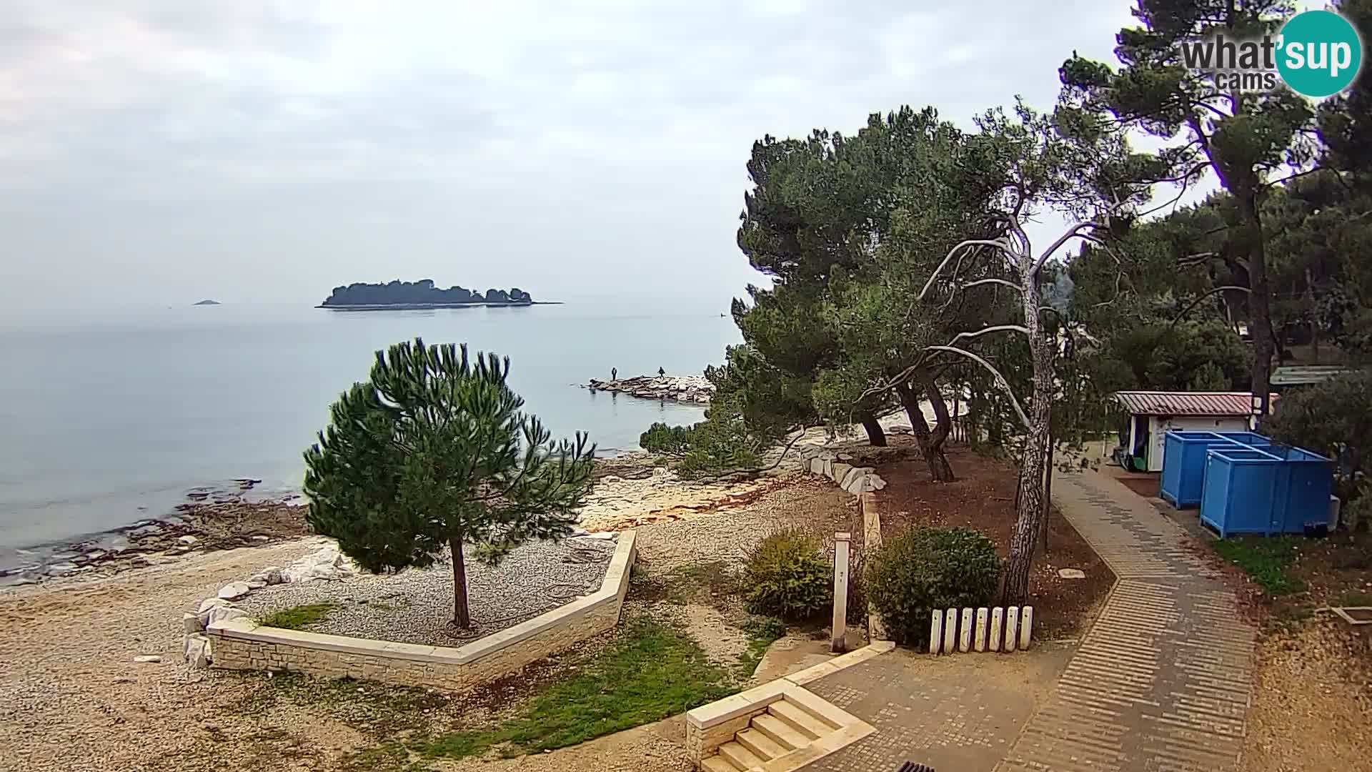 Webcam Spiaggia Borik a Rovigno – Istria