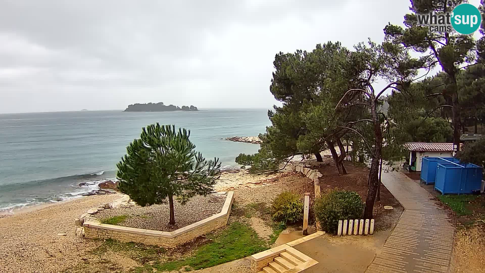 Spletna kamera plaža Borik Rovinj