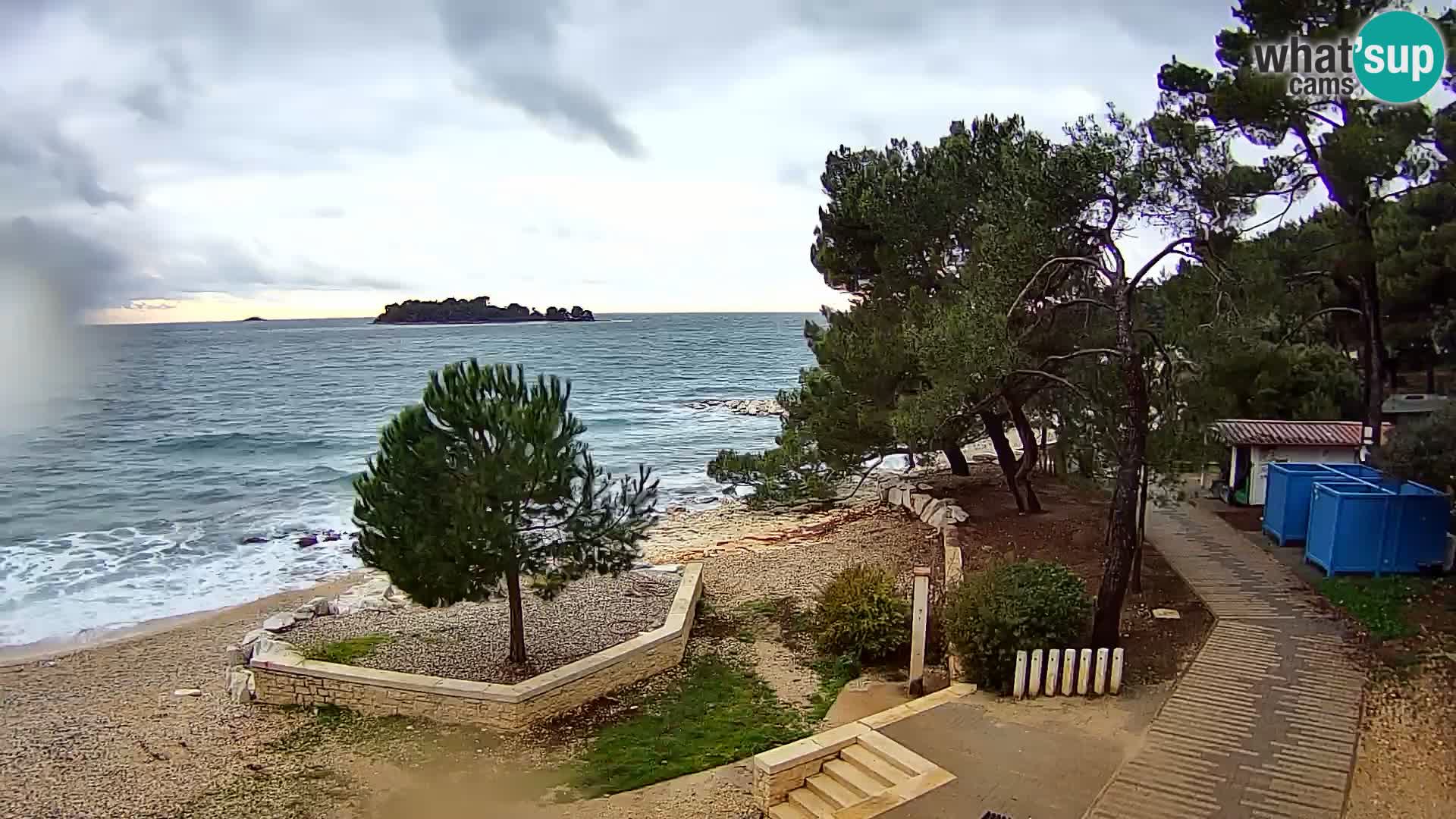 Spletna kamera plaža Borik Rovinj