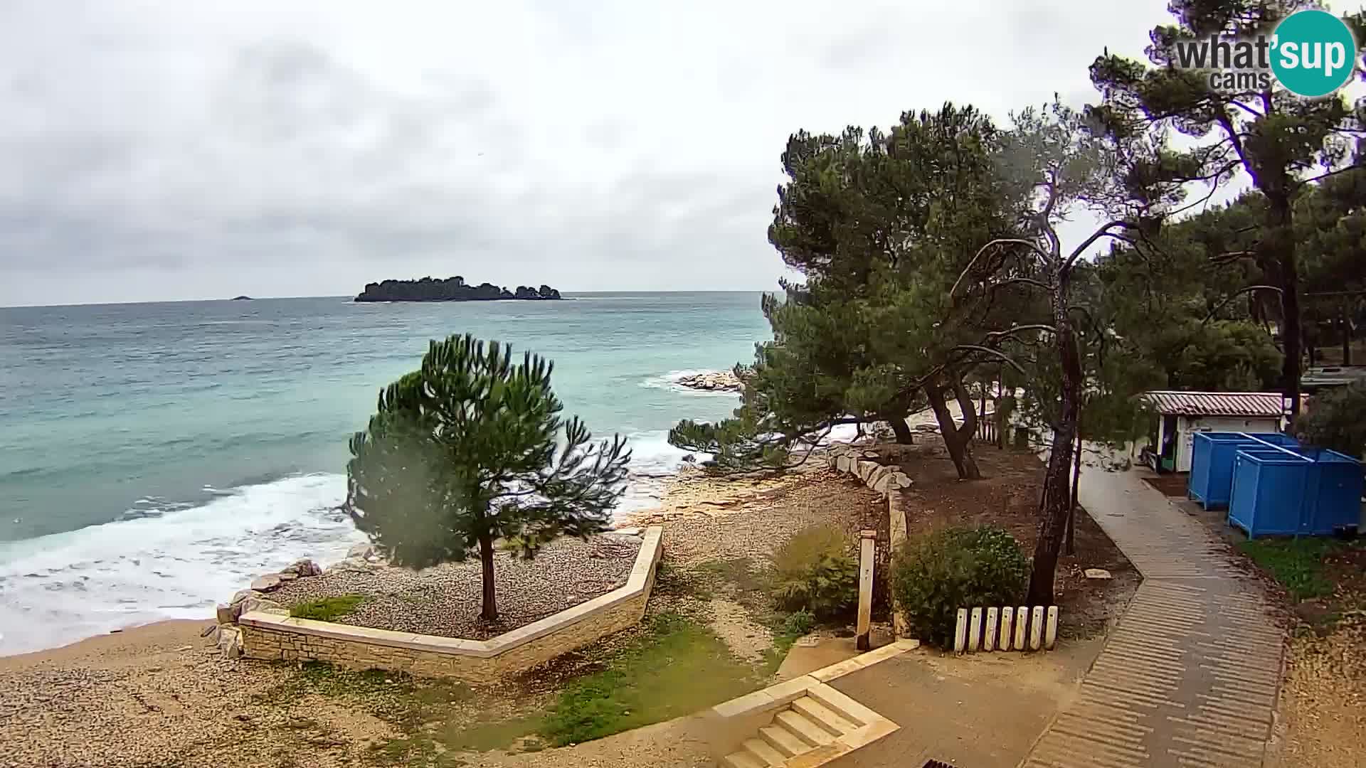 Webcam Spiaggia Borik a Rovigno – Istria