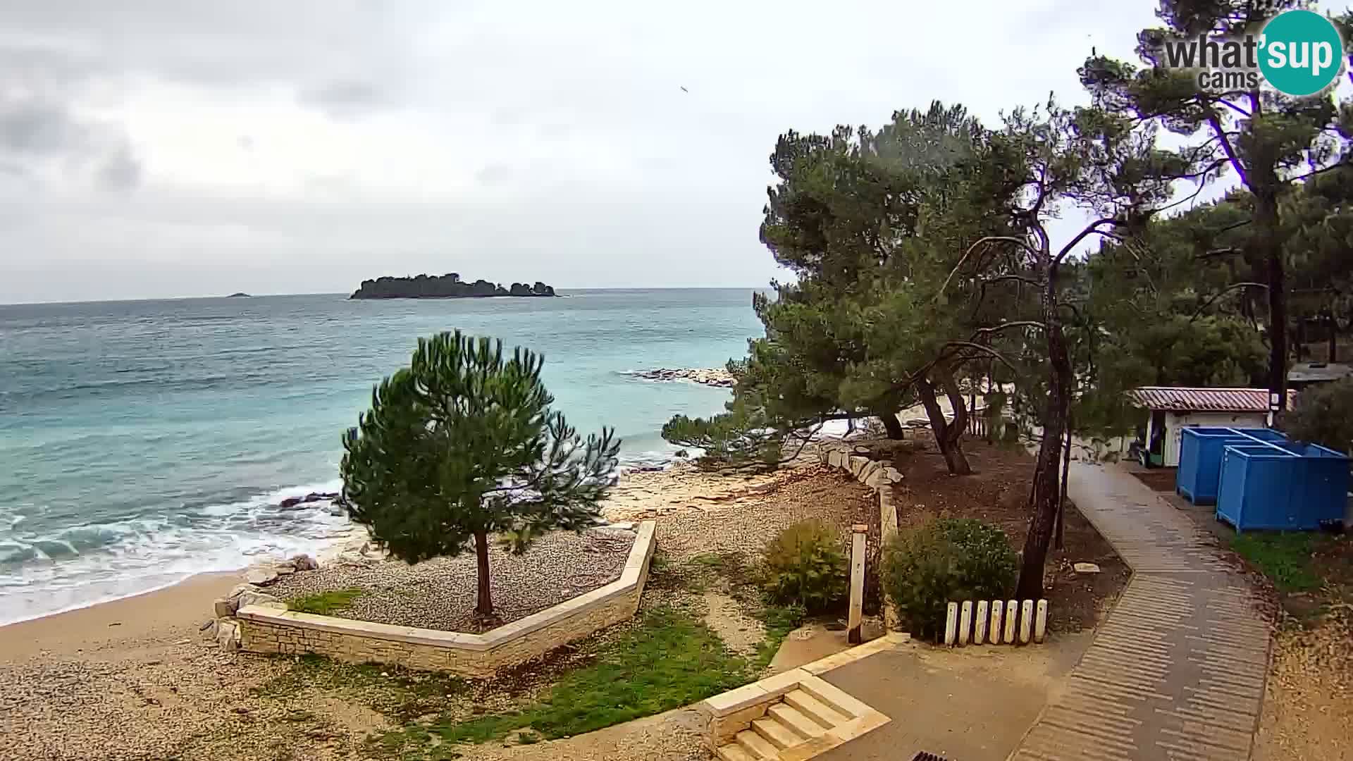 Webcam Spiaggia Borik a Rovigno – Istria