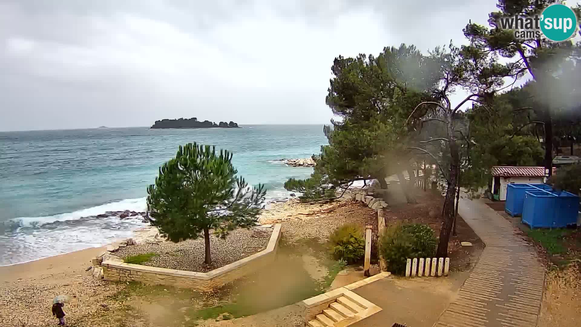 Spletna kamera plaža Borik Rovinj
