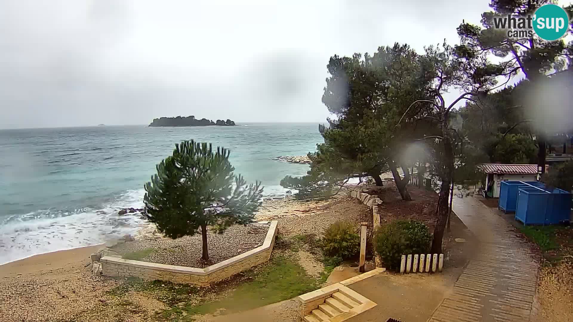 Webcam Spiaggia Borik a Rovigno – Istria