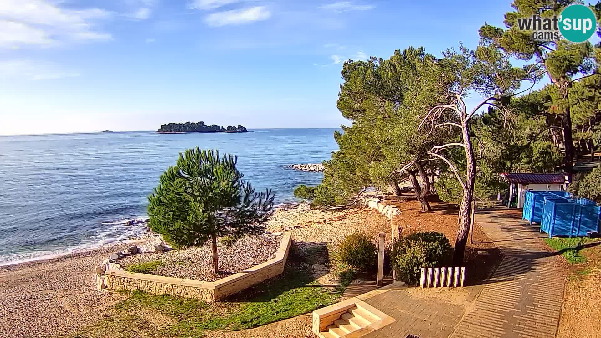 Spletna kamera plaža Borik Rovinj