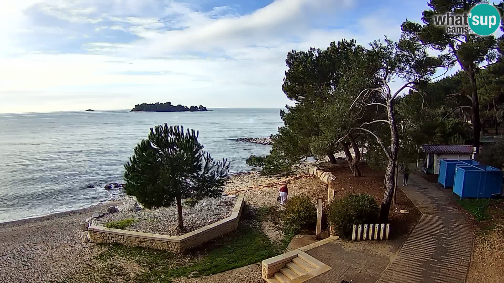 Spletna kamera plaža Borik Rovinj