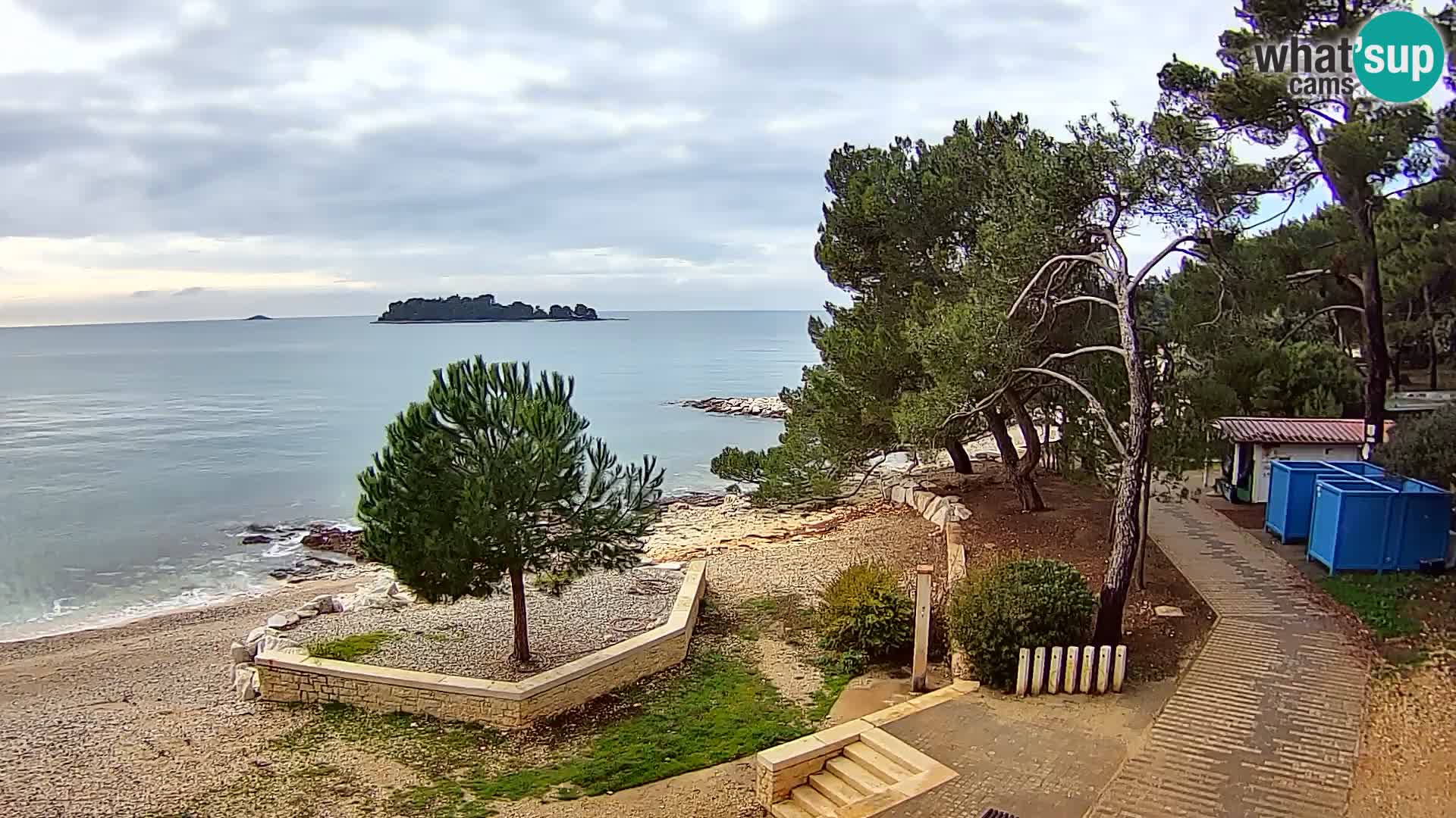 Spletna kamera plaža Borik Rovinj