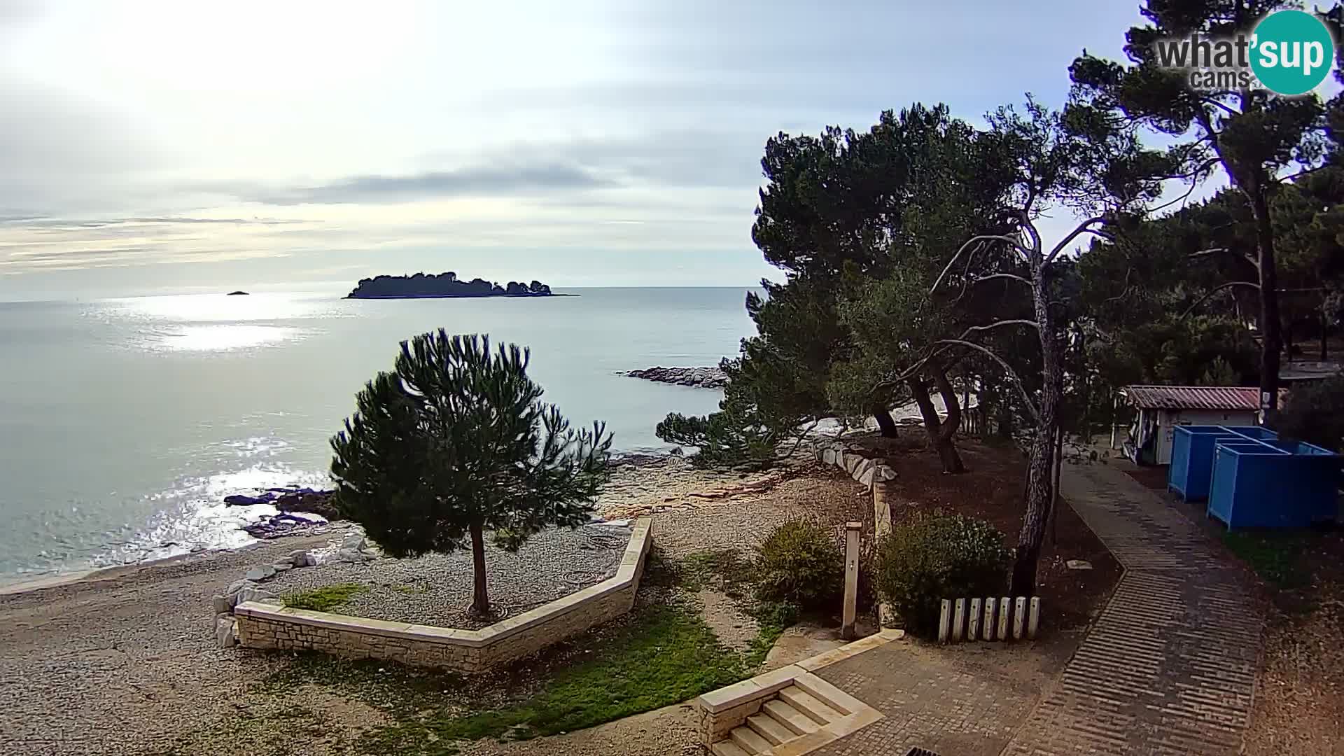Spletna kamera plaža Borik Rovinj