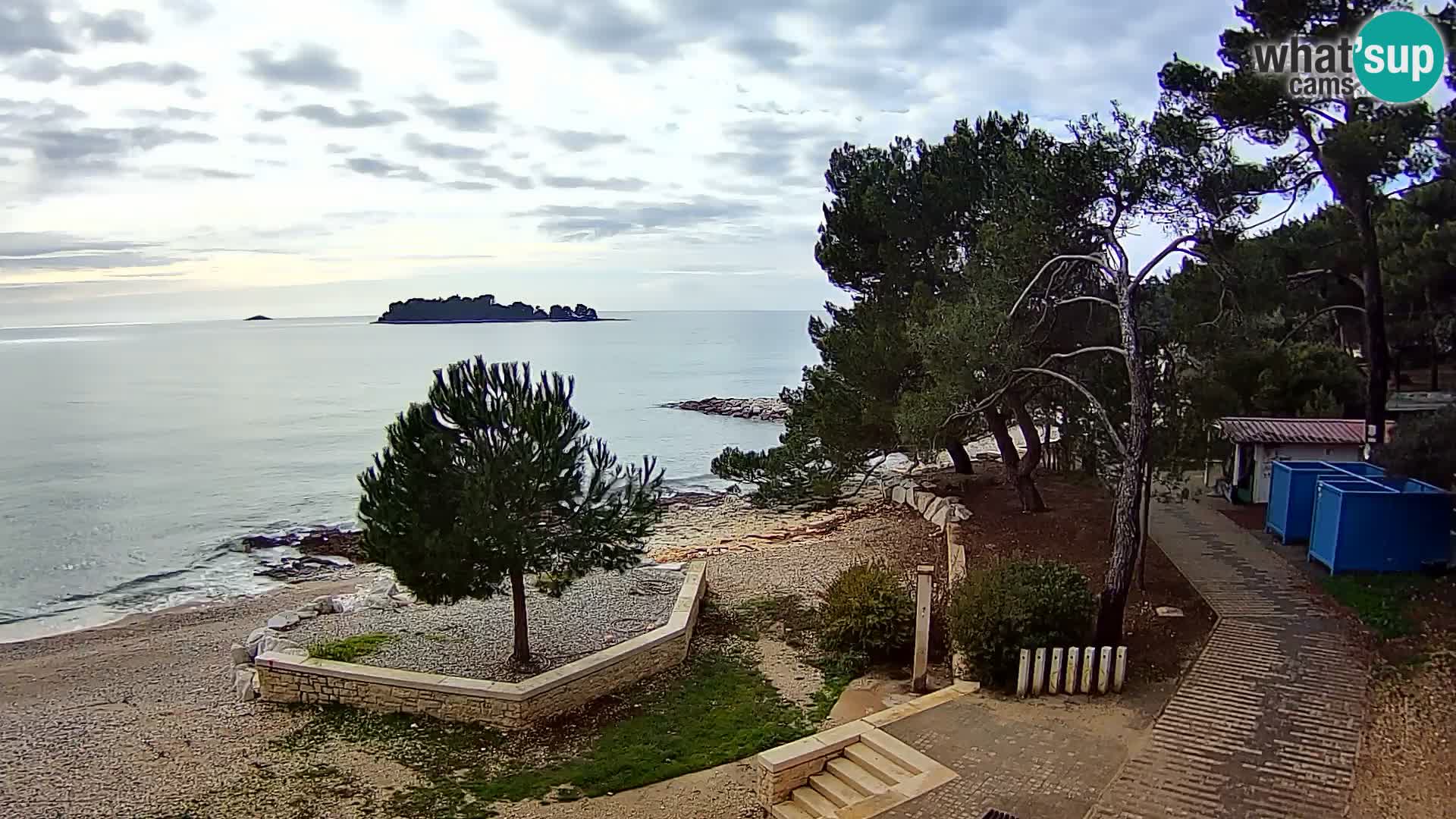 Spletna kamera plaža Borik Rovinj