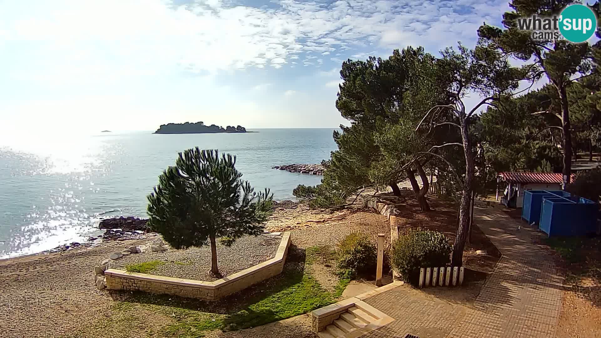 Webcam Spiaggia Borik a Rovigno – Istria