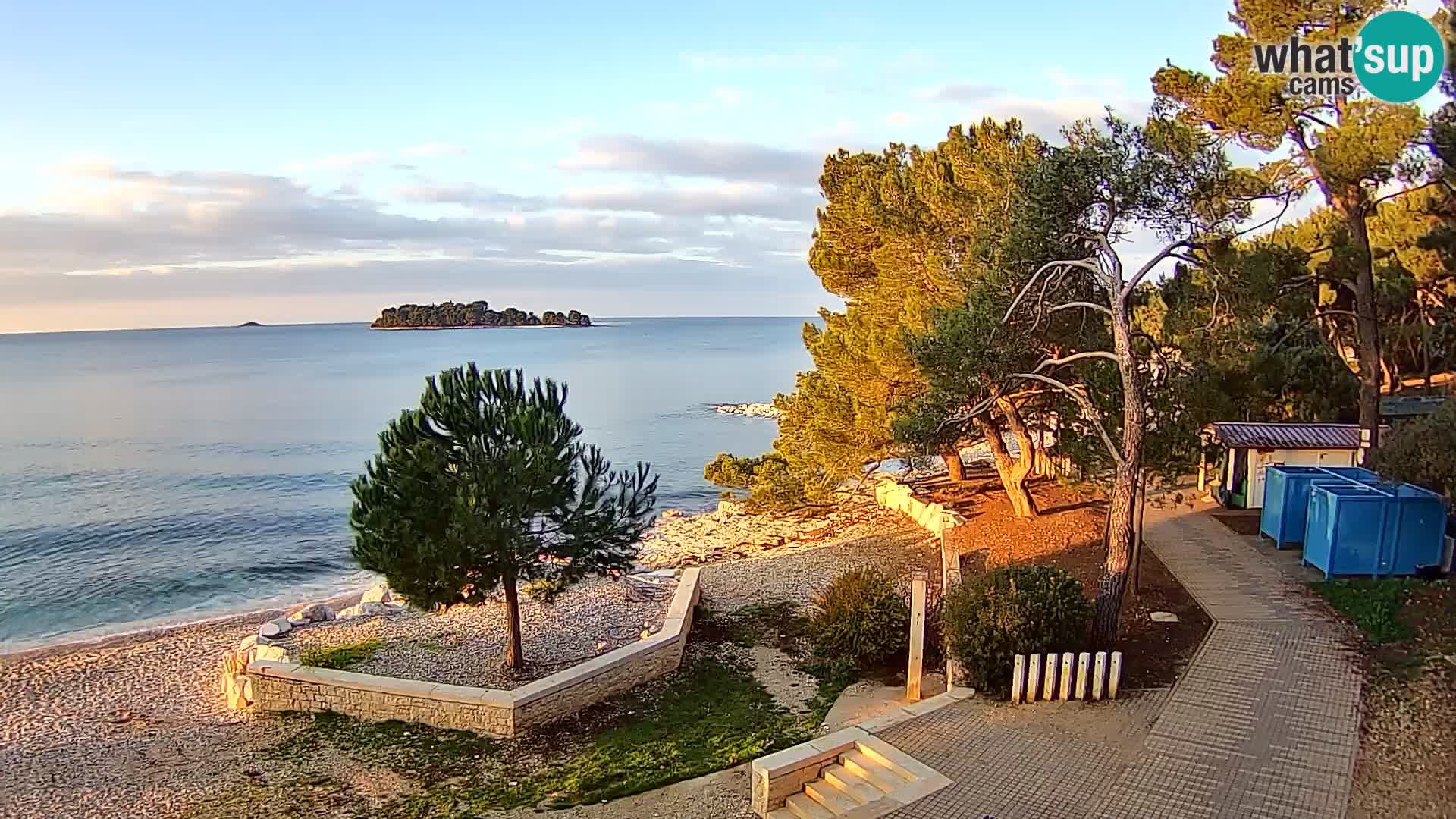 Webcam Spiaggia Borik a Rovigno – Istria