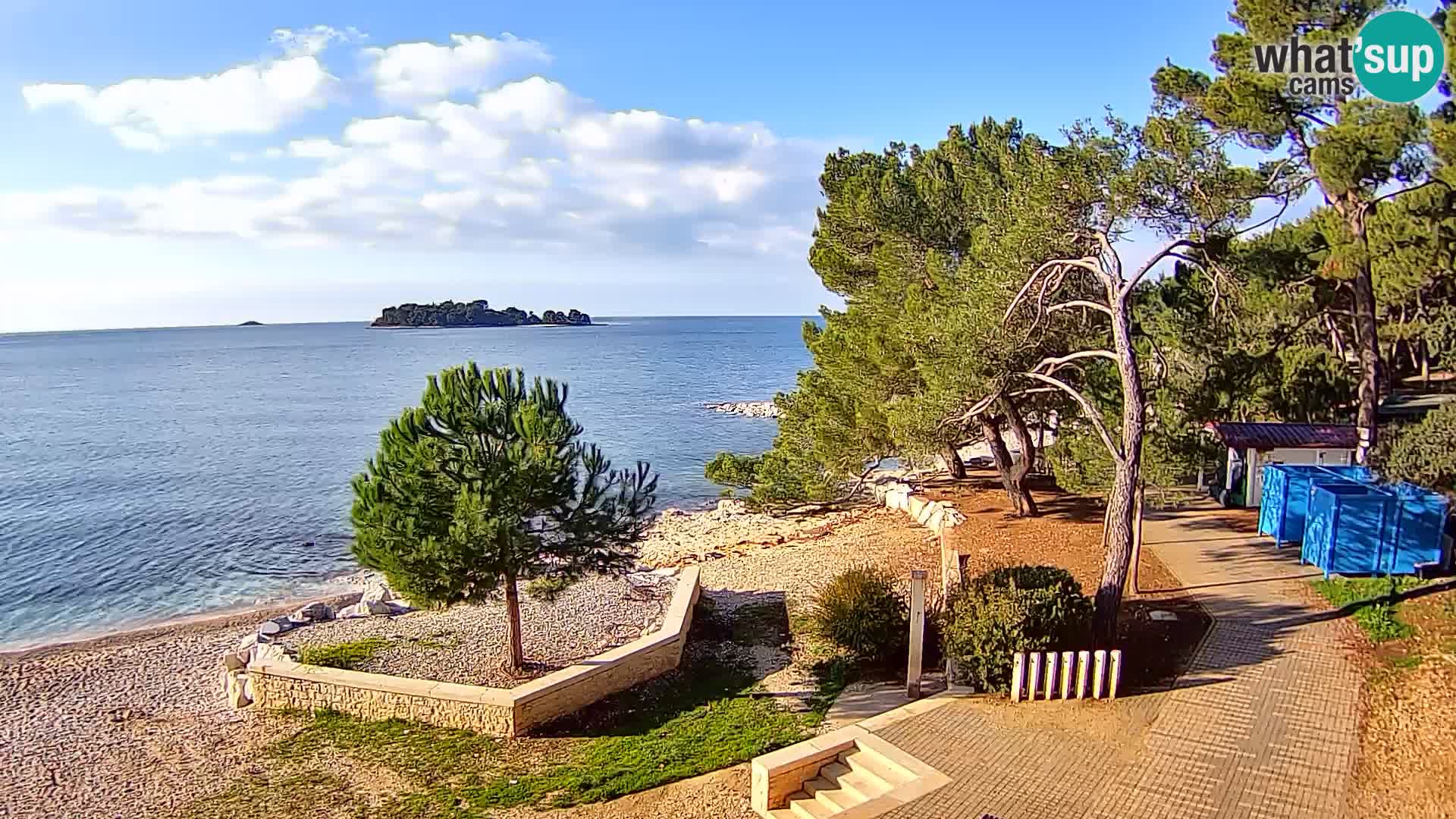 Webcam Spiaggia Borik a Rovigno – Istria