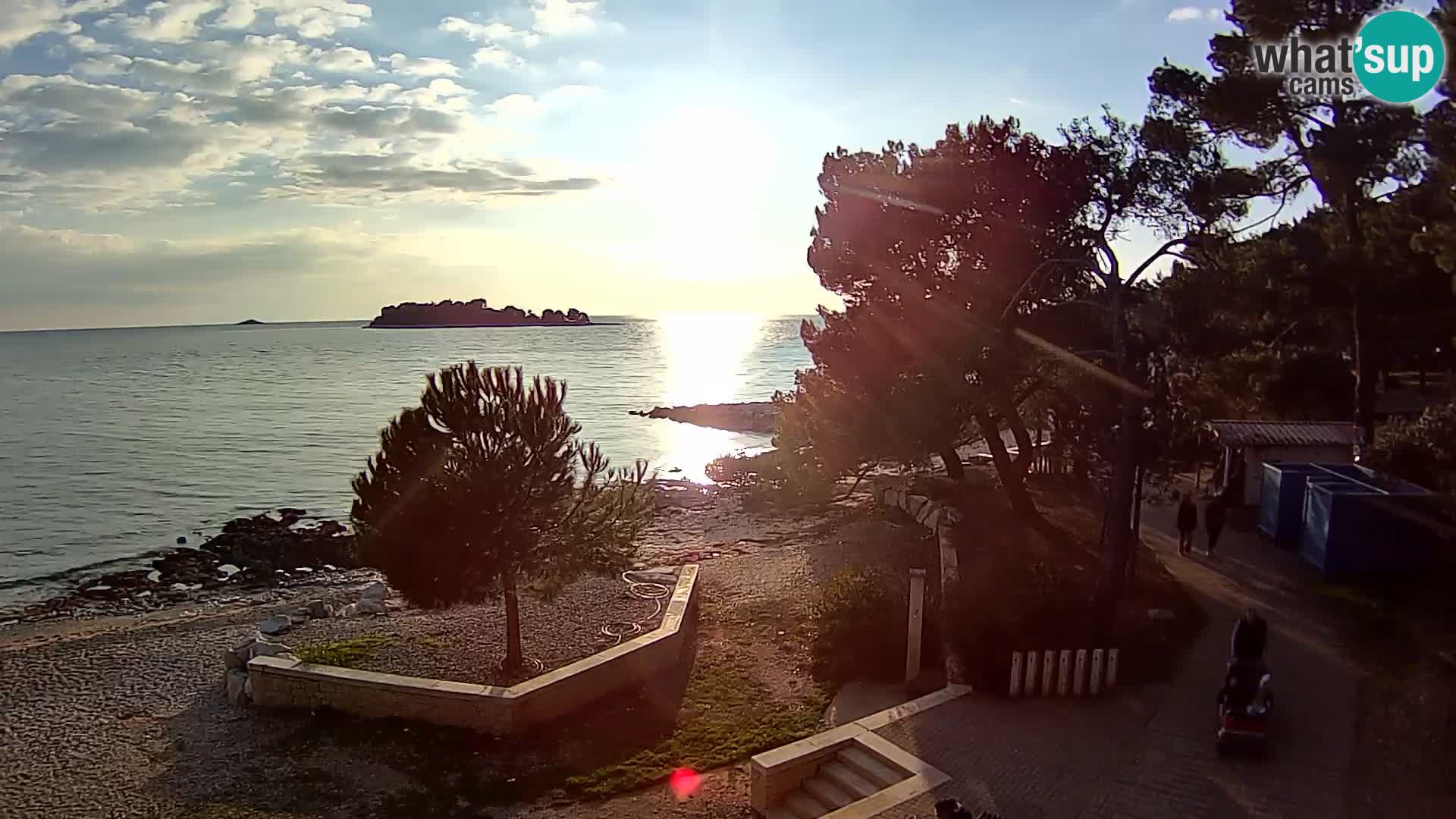 Webcam Spiaggia Borik a Rovigno – Istria