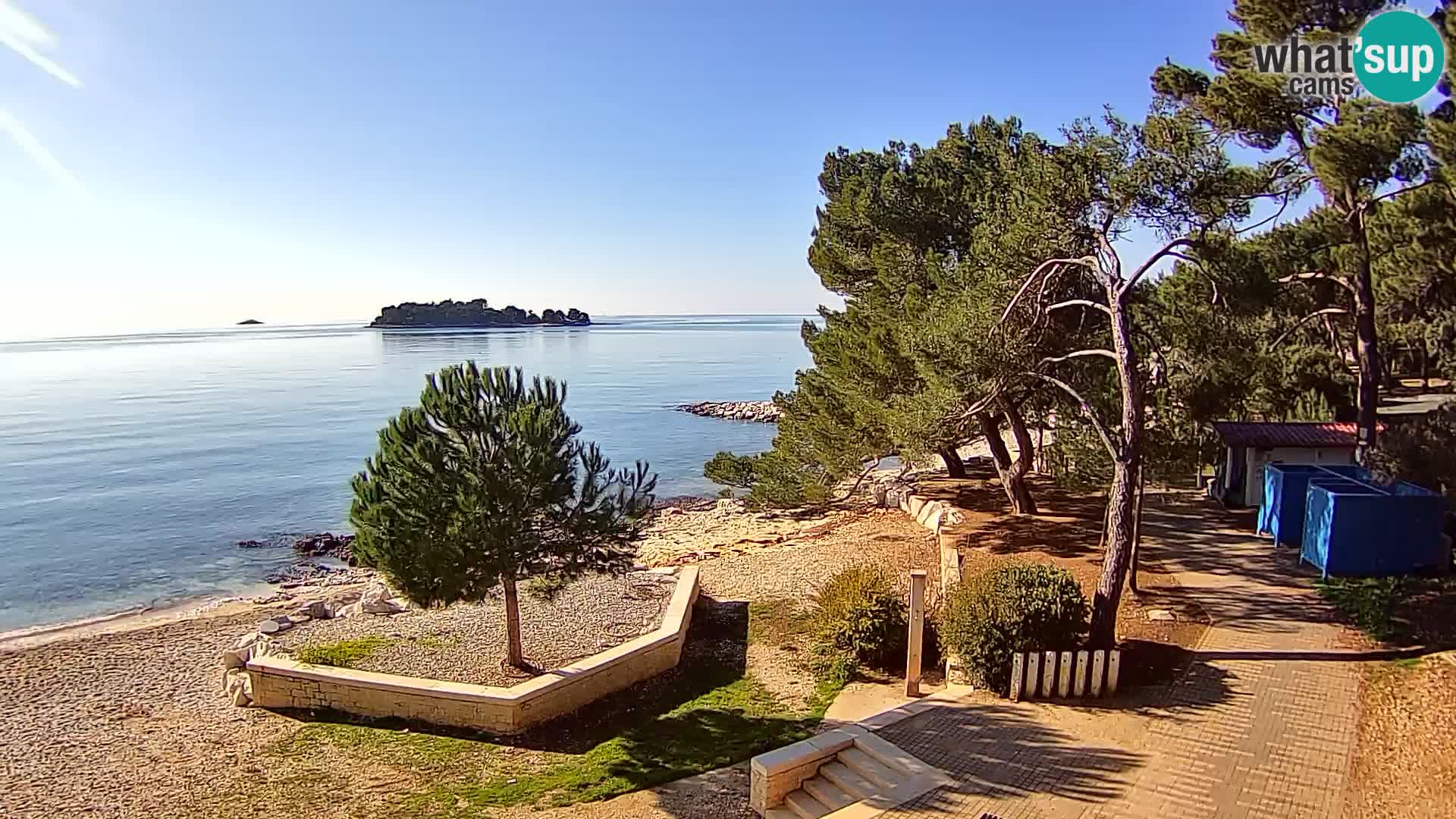 Spletna kamera plaža Borik Rovinj