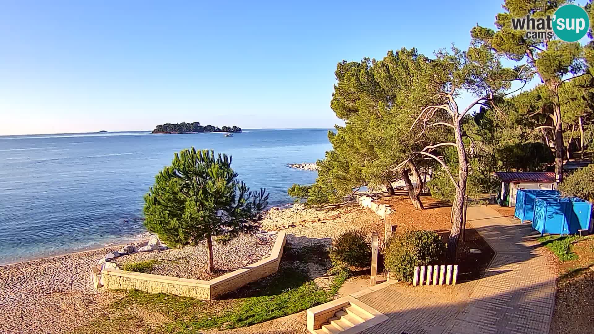 Webcam Spiaggia Borik a Rovigno – Istria