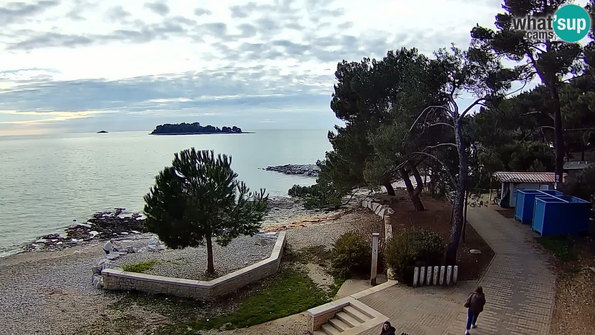 Spletna kamera plaža Borik Rovinj