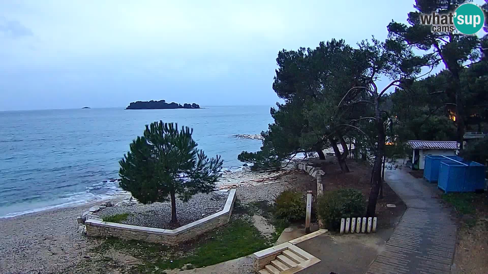 Webcam Spiaggia Borik a Rovigno – Istria