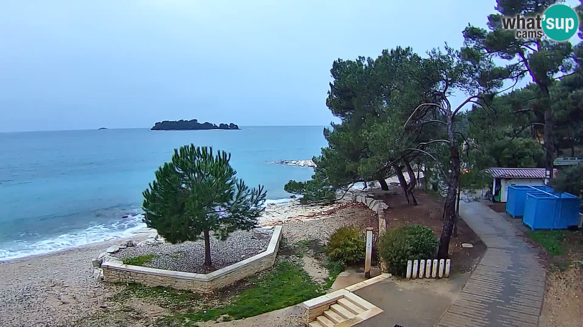 Spletna kamera plaža Borik Rovinj