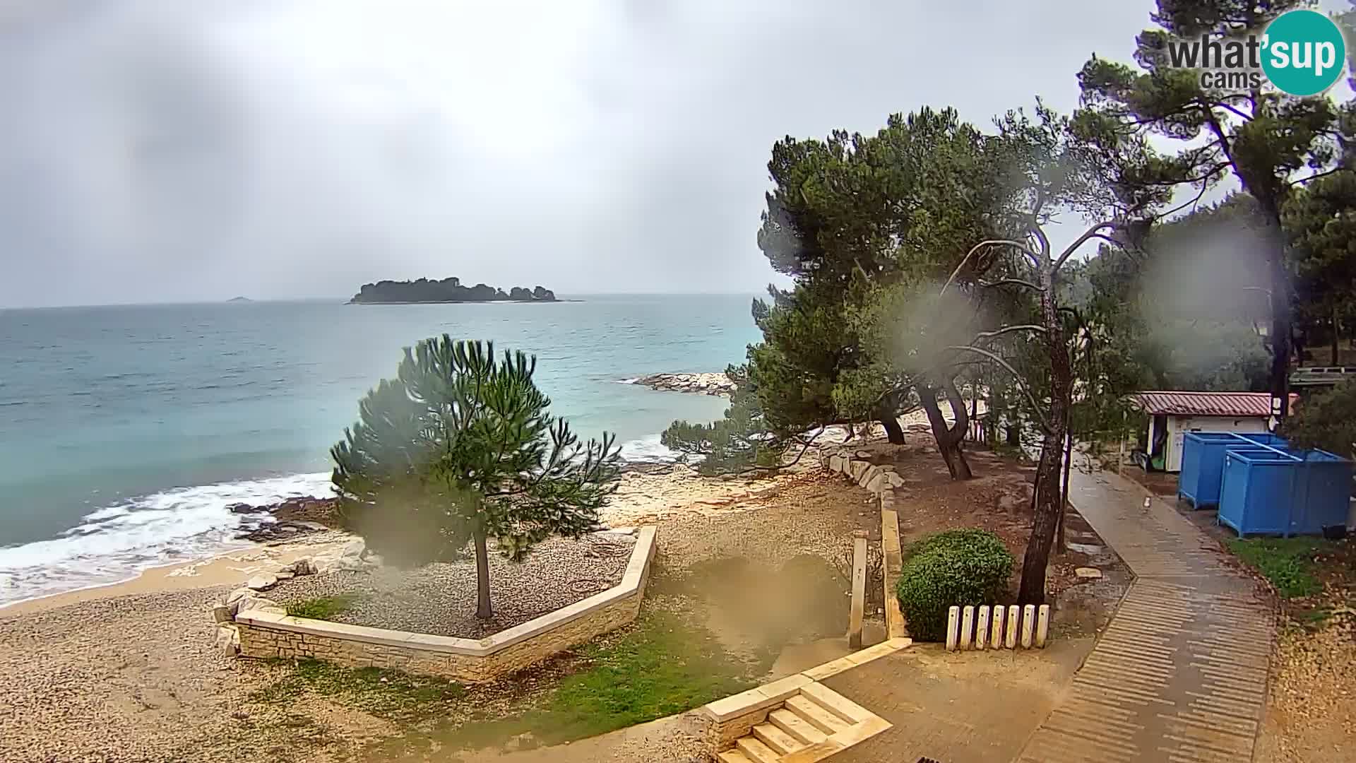 Spletna kamera plaža Borik Rovinj