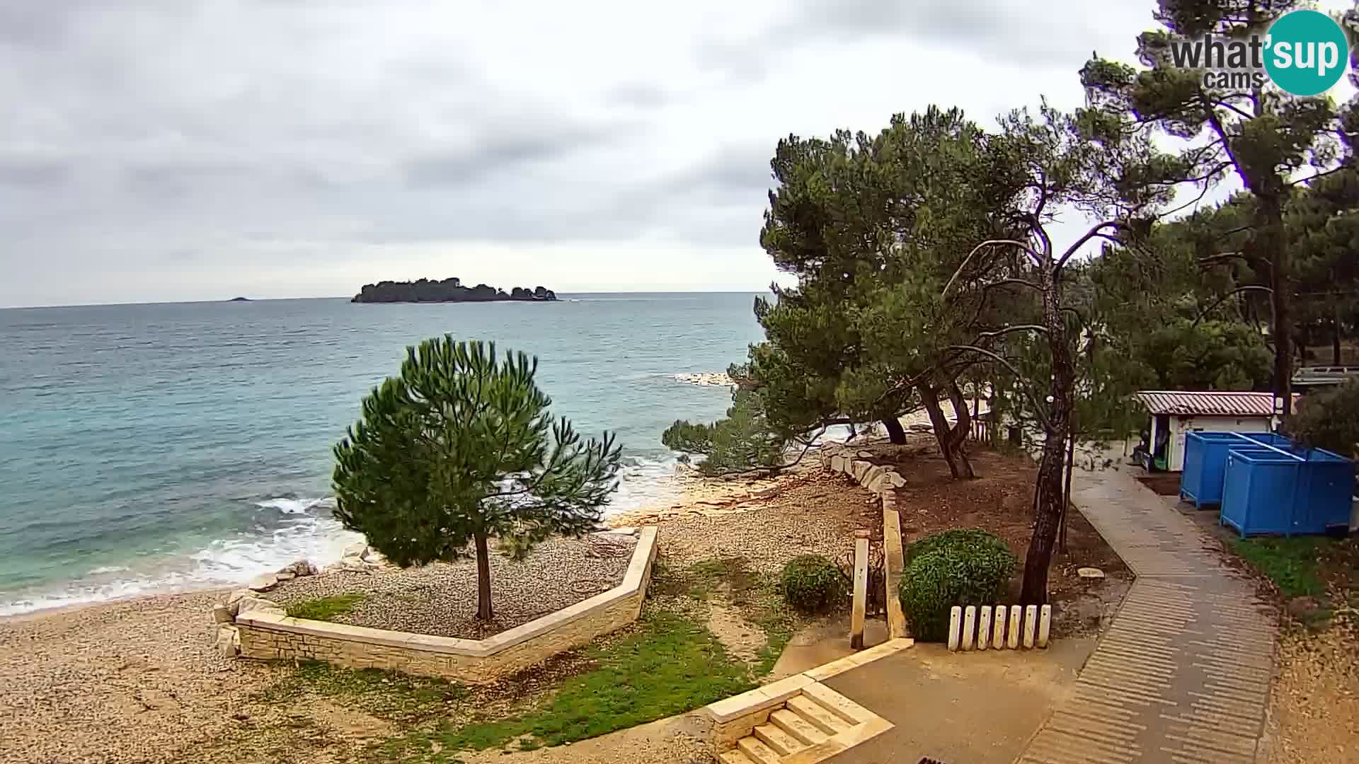 Webcam Spiaggia Borik a Rovigno – Istria