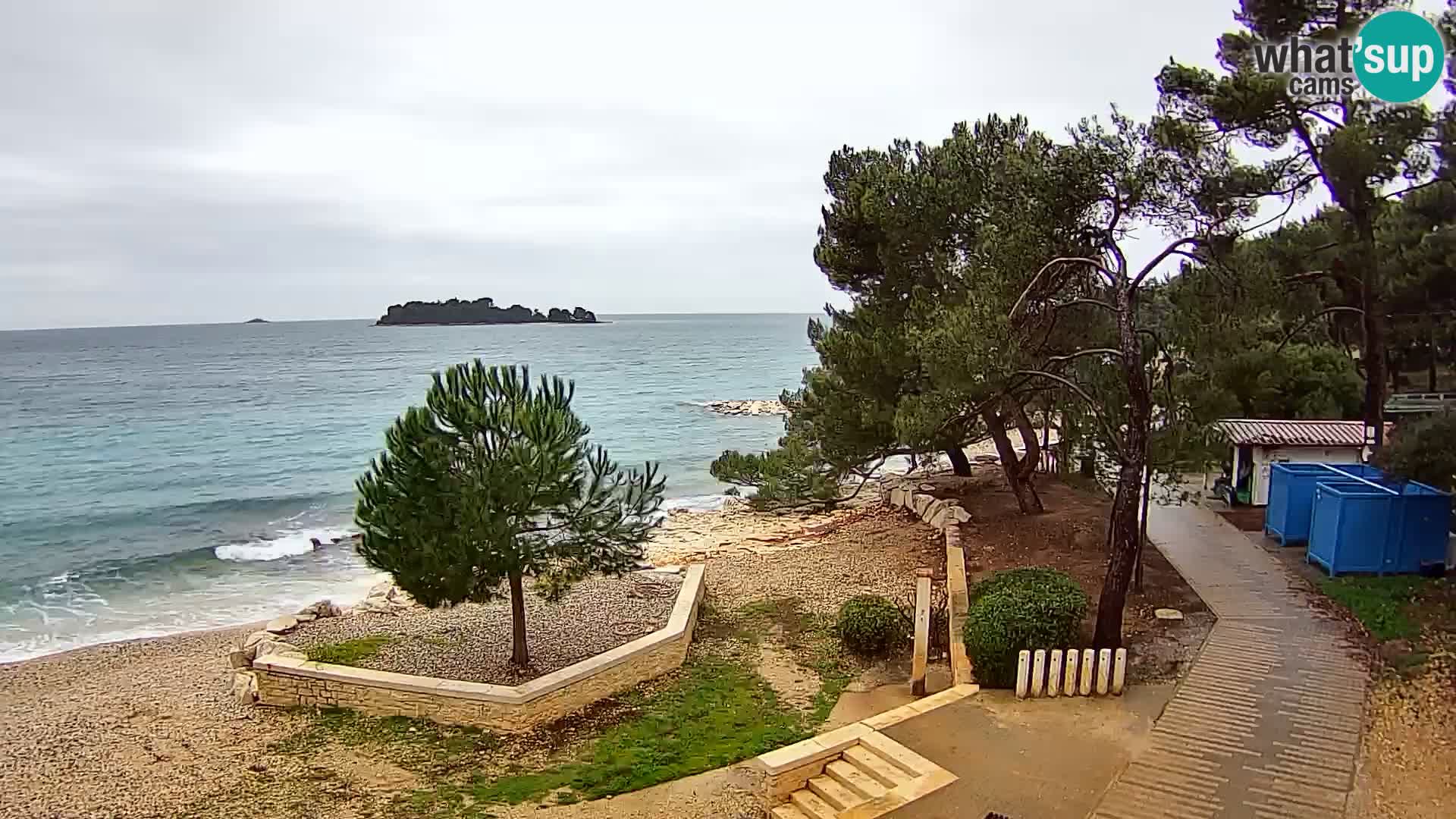 Webcam Spiaggia Borik a Rovigno – Istria