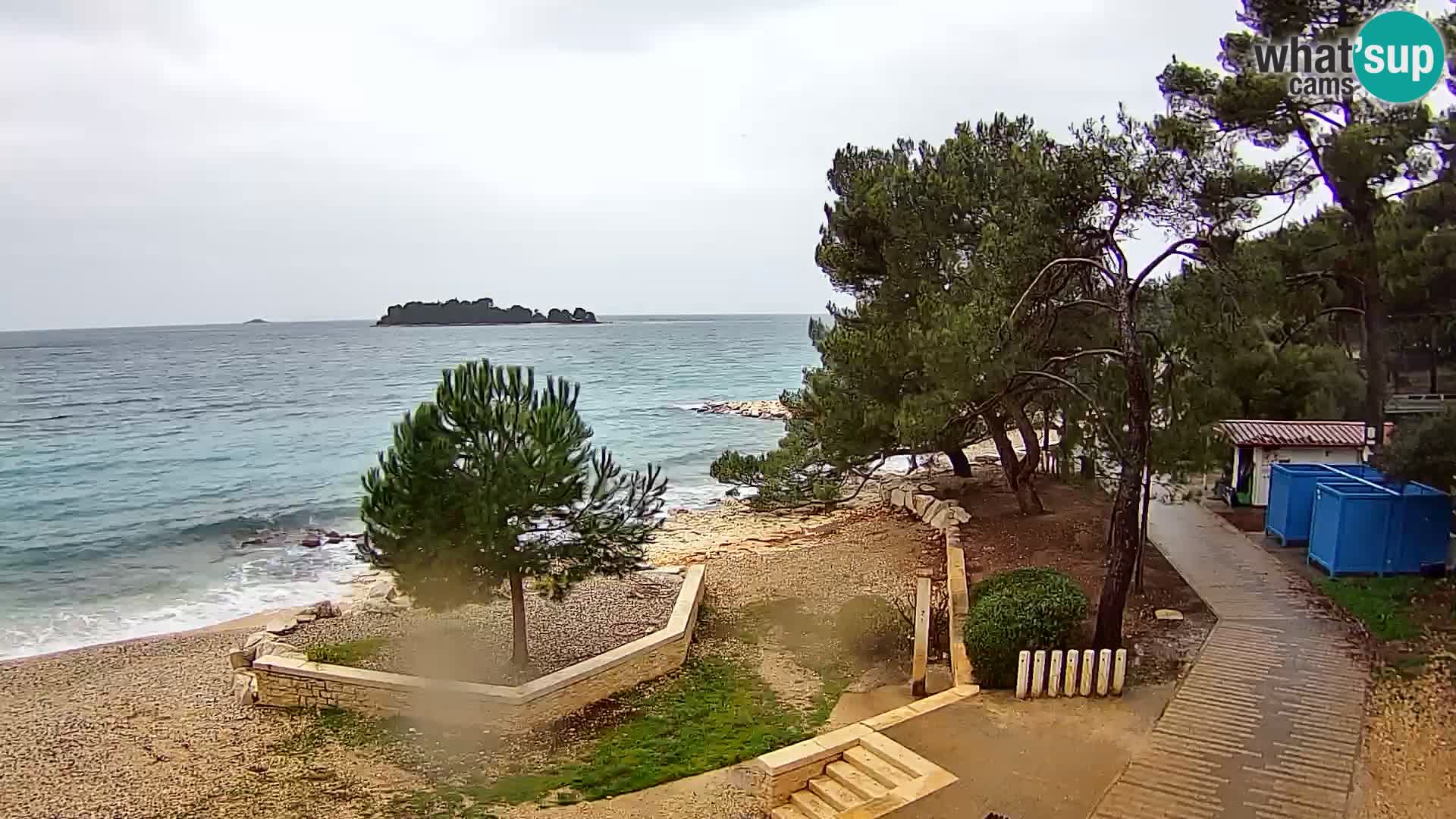 Webcam Spiaggia Borik a Rovigno – Istria