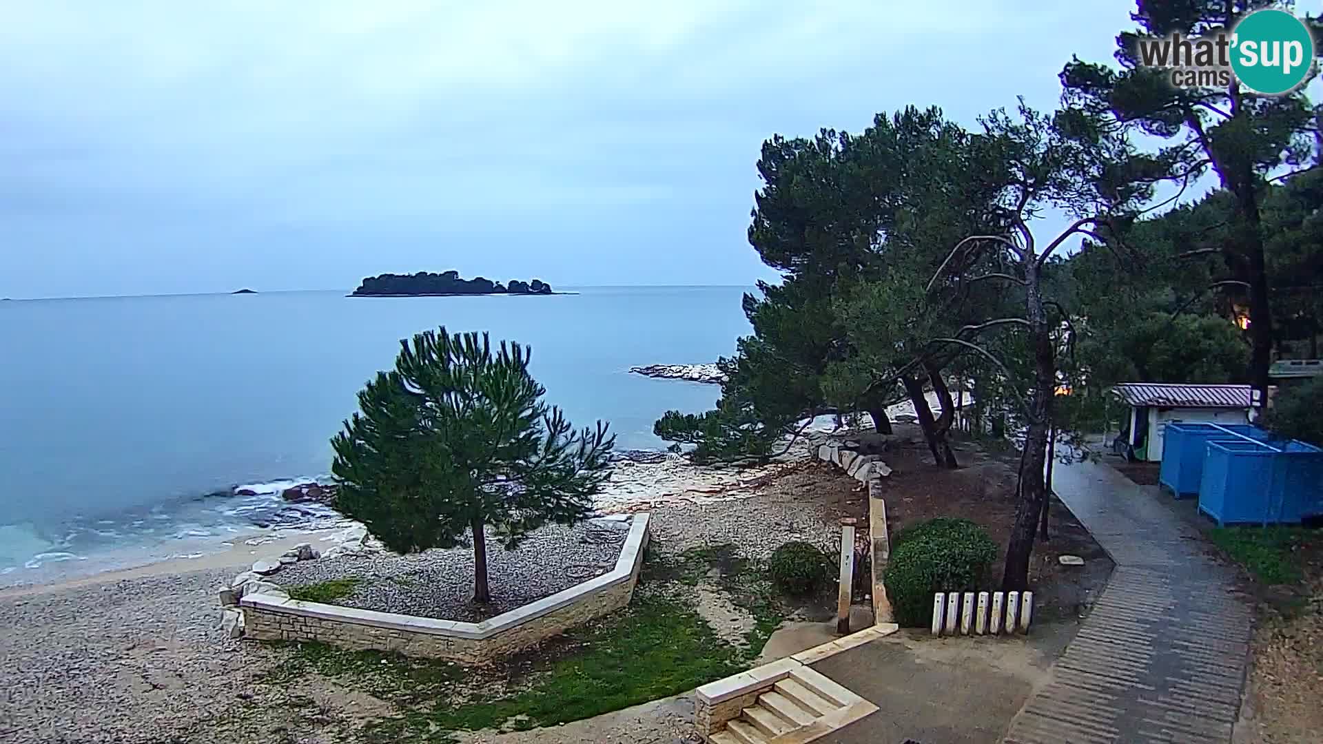 Spletna kamera plaža Borik Rovinj