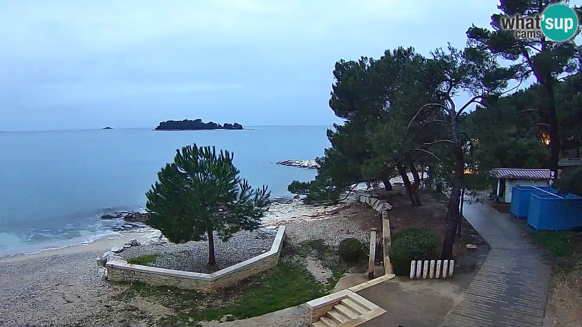 Webcam Spiaggia Borik a Rovigno – Istria