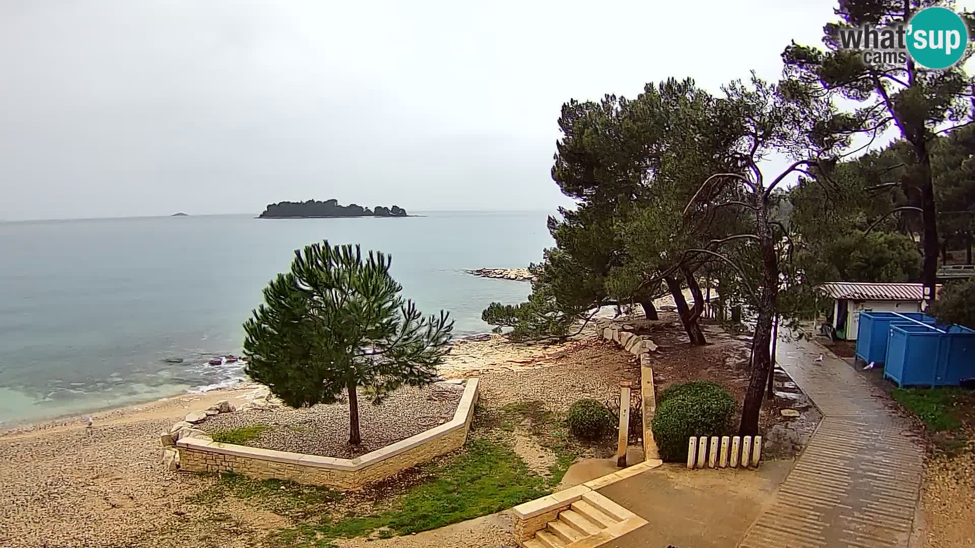 Webcam Spiaggia Borik a Rovigno – Istria