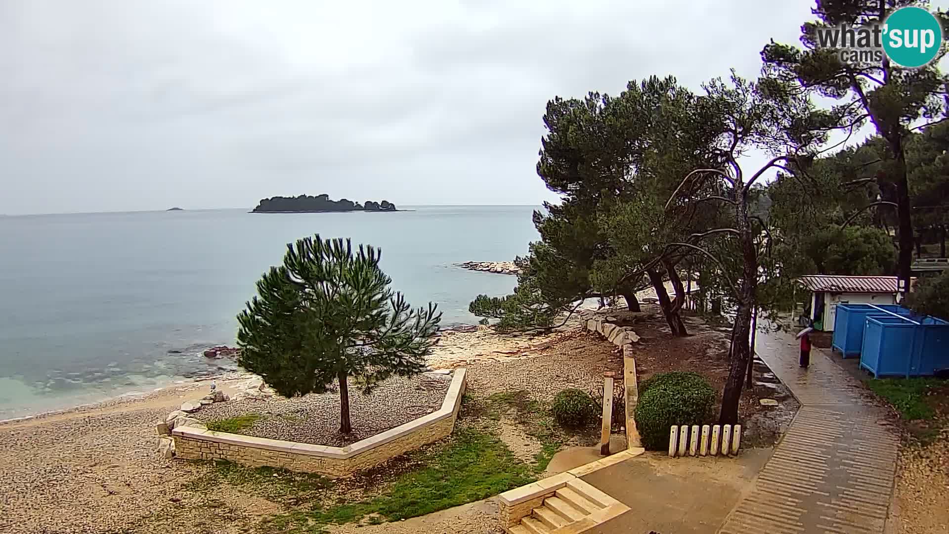 Spletna kamera plaža Borik Rovinj