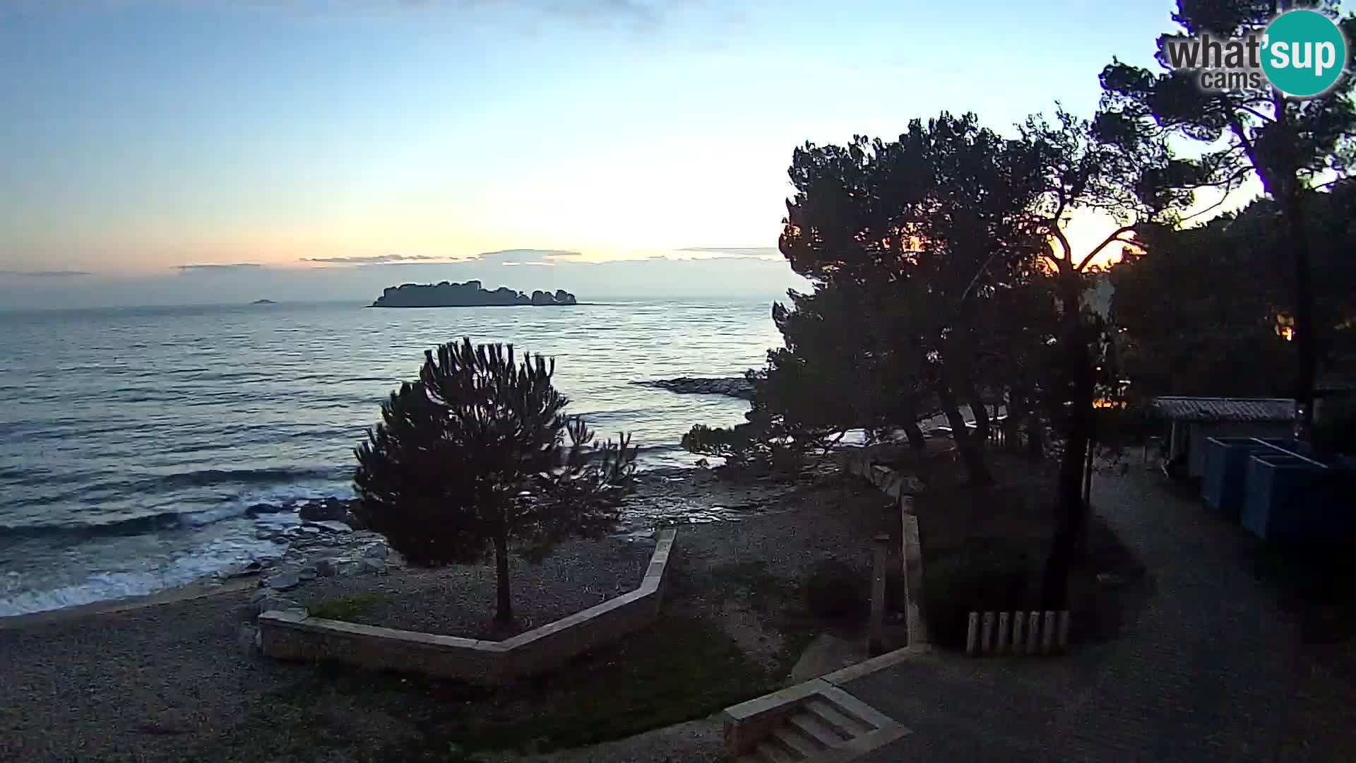 Webcam Spiaggia Borik a Rovigno – Istria