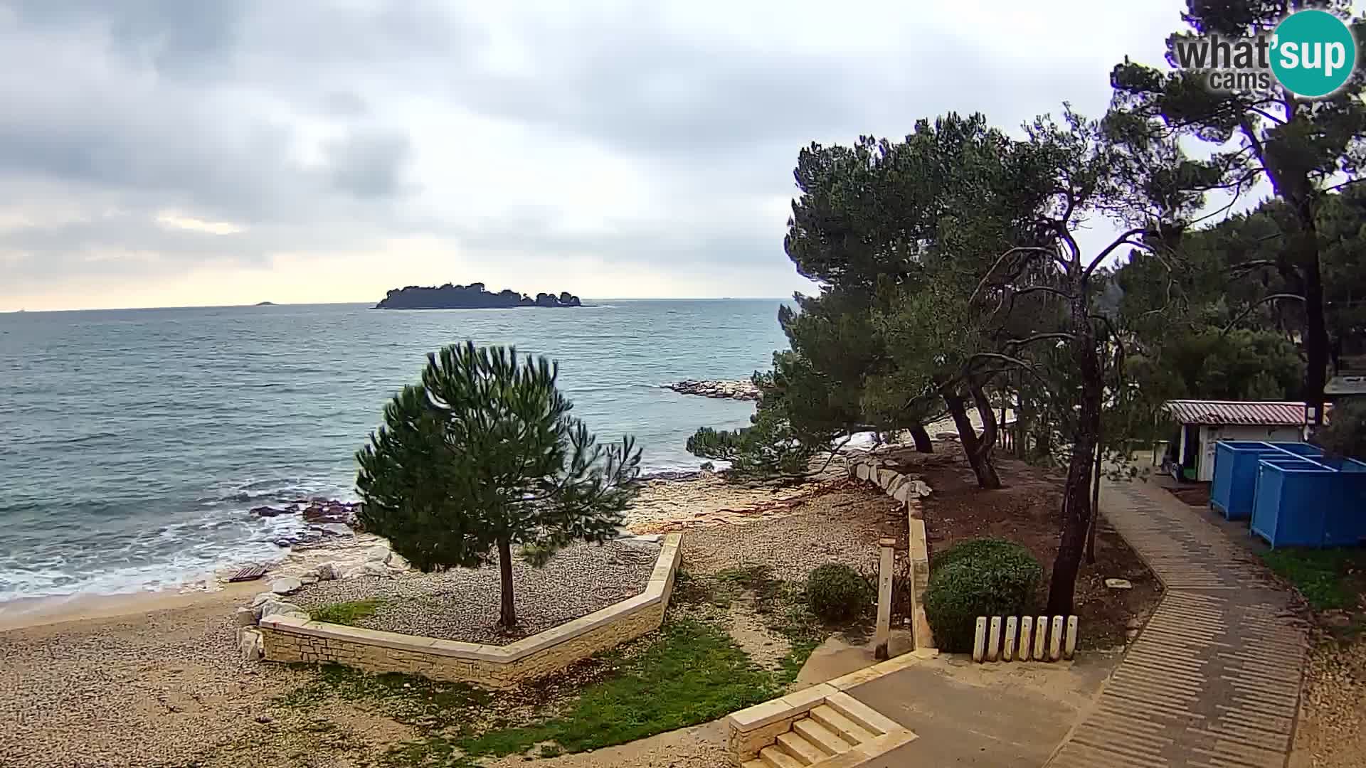 Webcam Spiaggia Borik a Rovigno – Istria