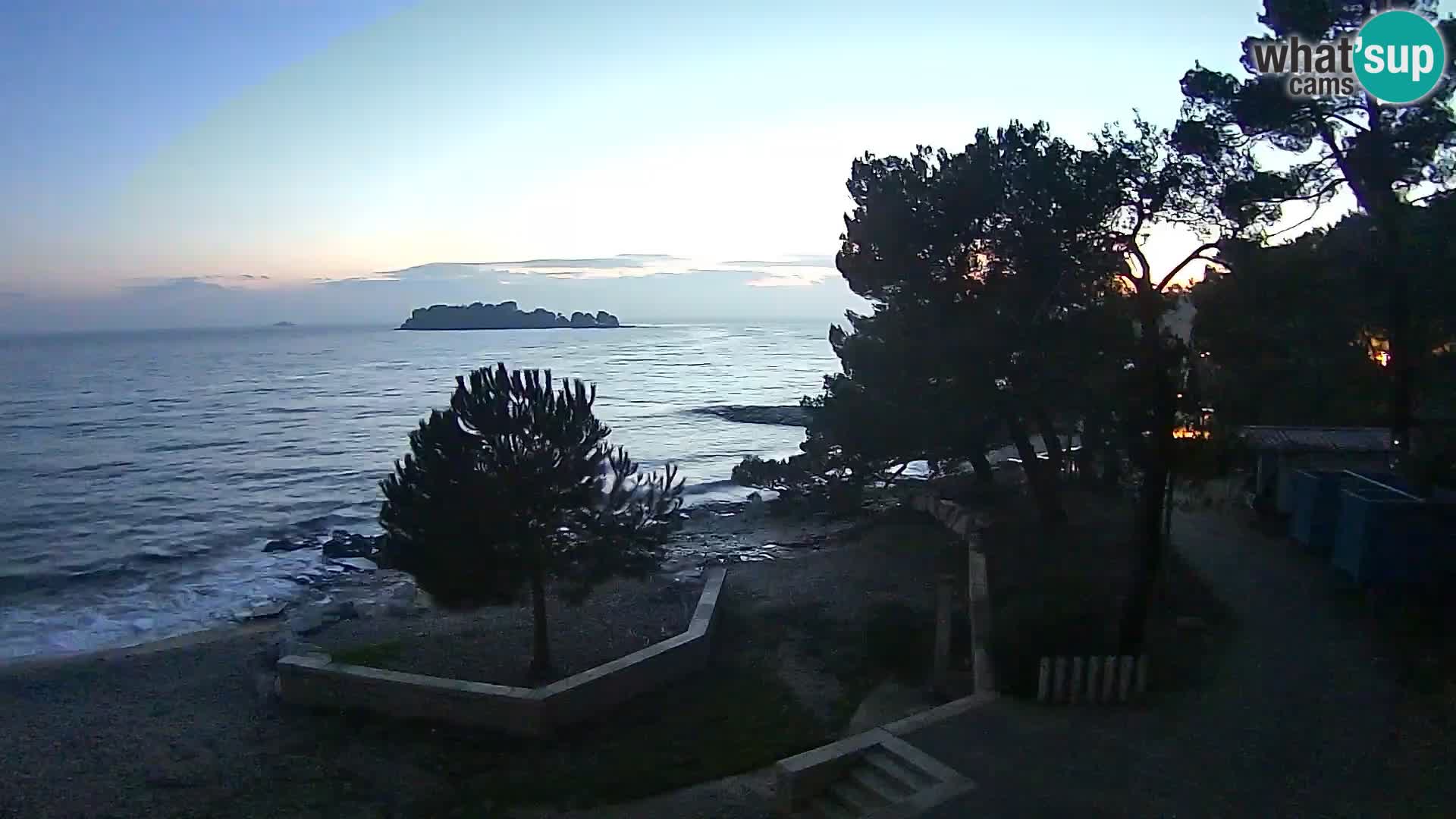 Webcam Spiaggia Borik a Rovigno – Istria