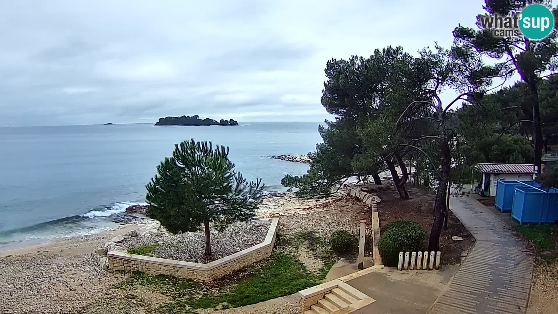 Webcam Spiaggia Borik a Rovigno – Istria