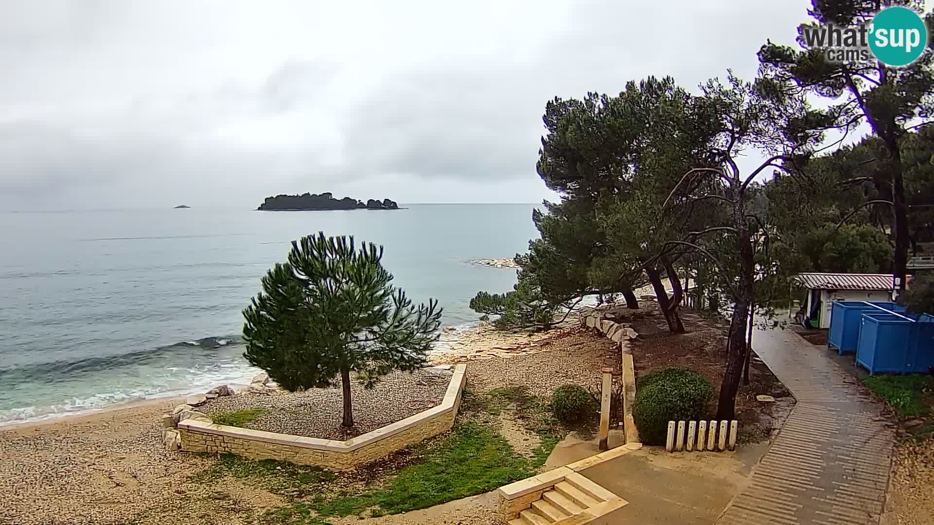 Webcam Spiaggia Borik a Rovigno – Istria